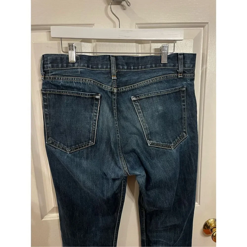 Rag & Bone RB 15X Slim Straight Tailored Workwear Button Fly Jeans sz 33